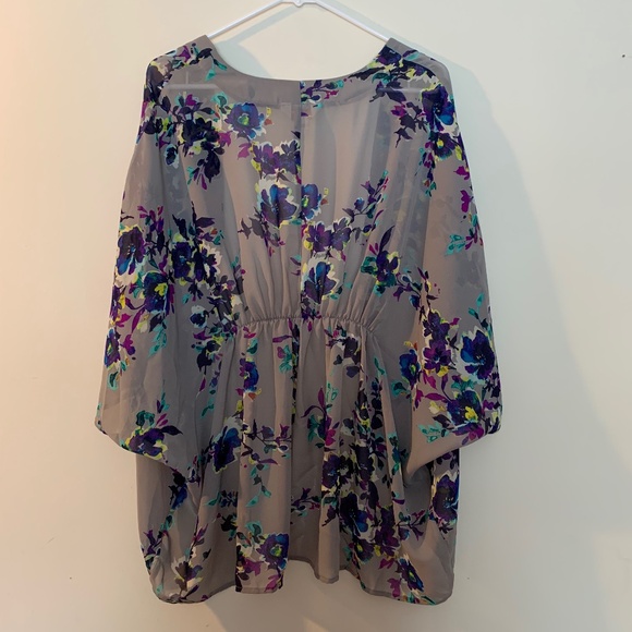 Arizona Jean Company Other - ARIZONA Floral Beach Coverup Size Medium Multicolor Travel Vacation Resortwear